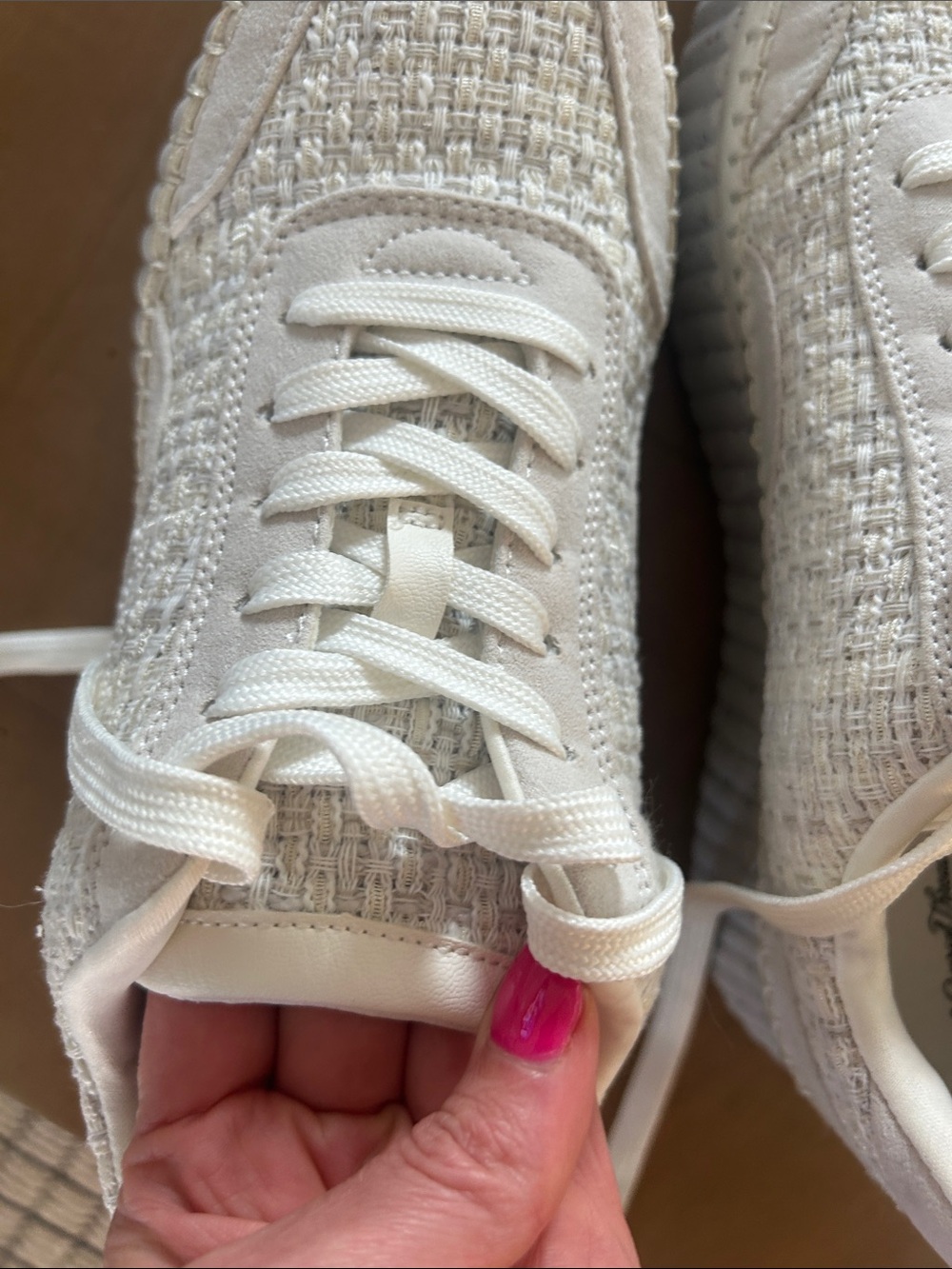 Women’s White Platform Fashion Sneakers from Target, size 10, worn once - Picture 7 of 7